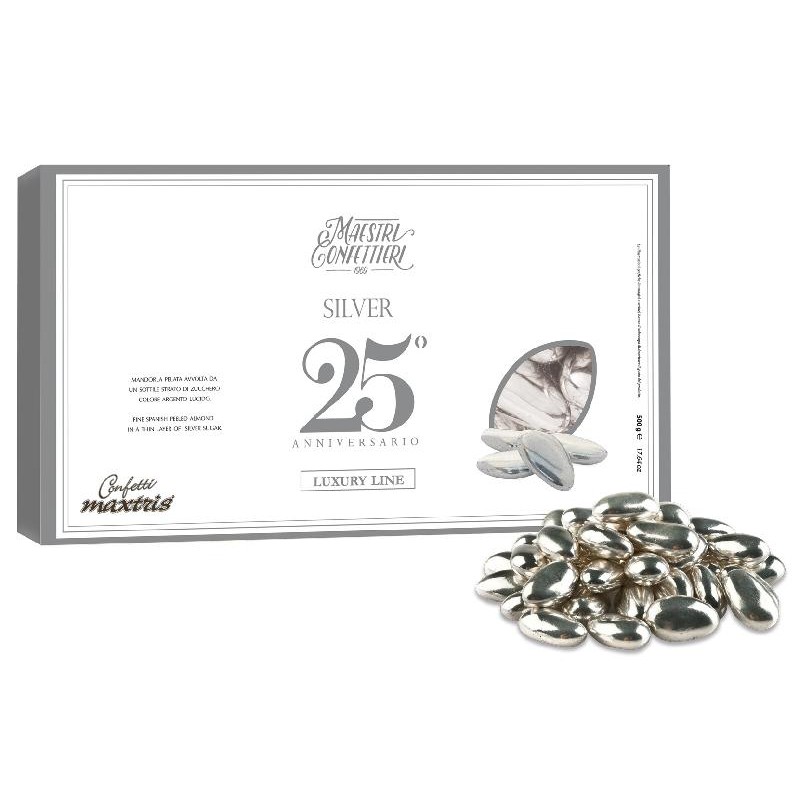 MAXTRIS Confetti alla Mandorla Argento Luxury Line 500gr, MAX070