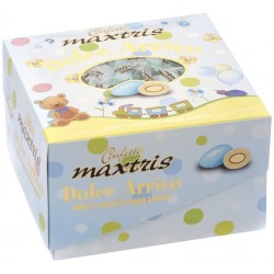 MAXTRIS Confetti Vassoio Dolce Arrivo Celeste, Cioccolato, 500gr, MAX102