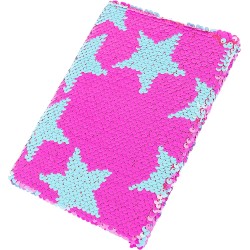 Nice Group - Girabrilla Fashion Diary Fluo Star, Diario con Paillettes Reversibili, Penna Pom Pom, Adesivi Gemme e Stickers - 19