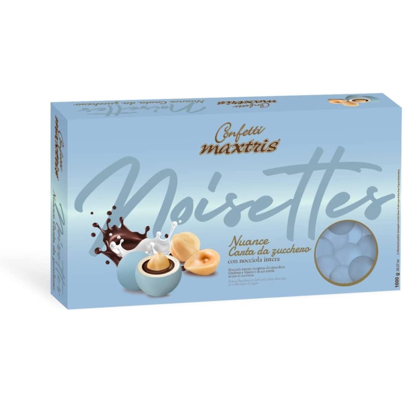 MAXTRIS Confetti Les Noisettes Nuance Carta Da Zucchero, scatola 1 kg.