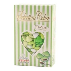 CRISPO Confetti Selection Color Cuoricini Mignon Verde 500gr, 04234