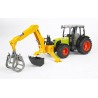 BRUDER 02338 - Caricatore posteriore con benna, rear hydraulic arm geab