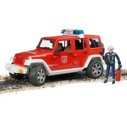 BRUDER 02528 - Jeep Wrangler Unlimited Rubicon Fire Department with Fireman