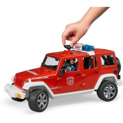 BRUDER 02528 - Jeep Wrangler Unlimited Rubicon Fire Department with Fireman