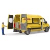 BRUDER 02671 - Mercedes Sprinter DHL con guidatore, con scatola con pacchetti di spedizione