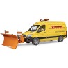 BRUDER 02671 - Mercedes Sprinter DHL con guidatore, con scatola con pacchetti di spedizione