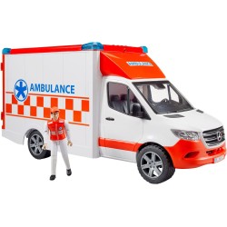 BRUDER 02676 - Mercedes Benz Sprinter Ambulance with Driver