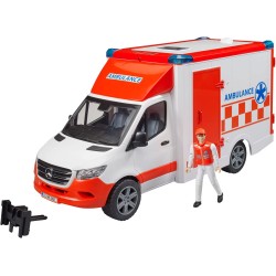 BRUDER 02676 - Mercedes Benz Sprinter Ambulance with Driver