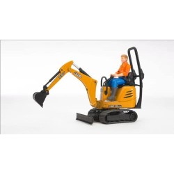 BRUDER 62002 - Bworld JCB 8010 CTS Escavatore Micro con figura