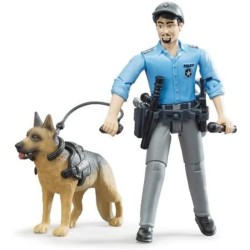 BRUDER 62150 - Bworld Poliziotto con cane