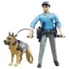 BRUDER 62150 - Bworld Poliziotto con cane