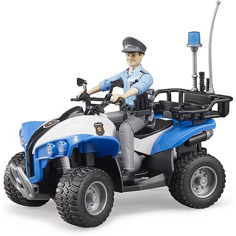 BRUDER 63010 - Bworld Quad Polizia con poliziotto ed accessori