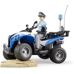 BRUDER 63010 - Bworld Quad Polizia con poliziotto ed accessori