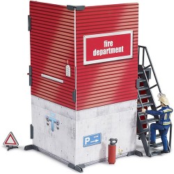 BRUDER 62702 - Bworld Caserma dei pompieri con pompiere
