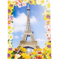 DIAMANTINY 96302 Level Up - Nice Group Creative Art, Diamond Painting Kit crea il mosaico, LANDSCAPE, Parigi, Multicolor