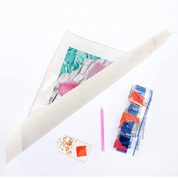 DIAMANTINY Artist - Small 21x30 - Attività Crystal Art, Diamond Painting Kit, Fiori Flower Aloha