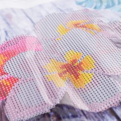 DIAMANTINY Artist - Small 21x30 - Attività Crystal Art, Diamond Painting Kit, Fiori Flower Aloha