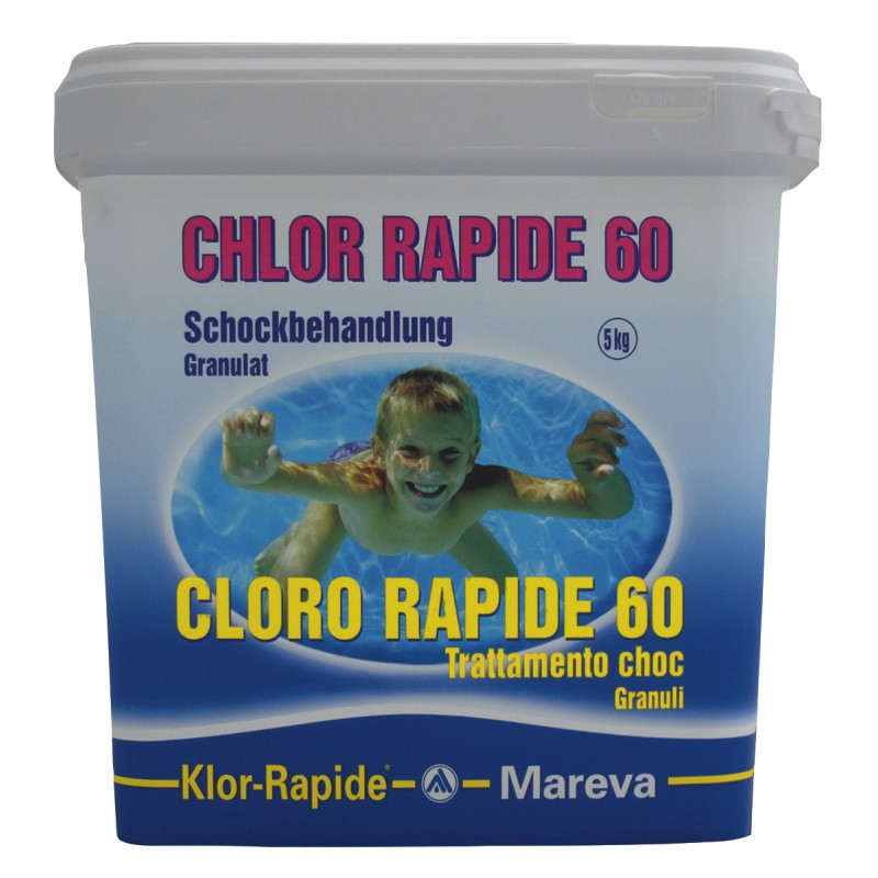 MAREVA - CLORO RAPIDO 60 Cloro Granulare in secchio da 5kg