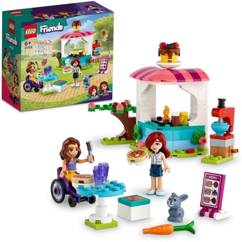 LEGO 41753 Friends Negozio di Pancake, Set Giochi Creativi per Bambini e  Bambine dai 6 Anni