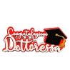 SCRITTA POLISTIROLO CONGRATULAZIONI DOTTORESSA