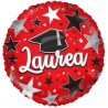 Palloncino Mylar 18 " - Cm. 46 K-Green - Laurea Rosso con Tocco