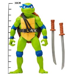 Giochi Preziosi - Tartarughe Ninja 30 cm, articolata con arma, assortimento personaggi LEONARDO o RAFFAELLO - TU801000