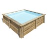 Piscina in legno CITY 225x225x68h Quadrata GRE - 790000