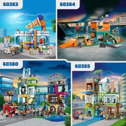 LEGO 60363 City Gelateria, Giochi per Bambini e Bambine dai 6 anni in su con Carretto dei Gelati Giocattolo e 3 Minifigure, Set 
