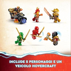 LEGO 71793 NINJAGO Dragone di Lava Transformer Heatwave, Serie Dragons Rising con Figura di Drago Giocattolo e Minifigure di Kai