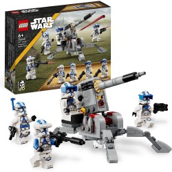 LEGO 75345 Star Wars Battle Pack Clone Troopers Legione 501, Modellino da Costruire con Cannone Giocattolo Anticarro AV-7 e Shoo