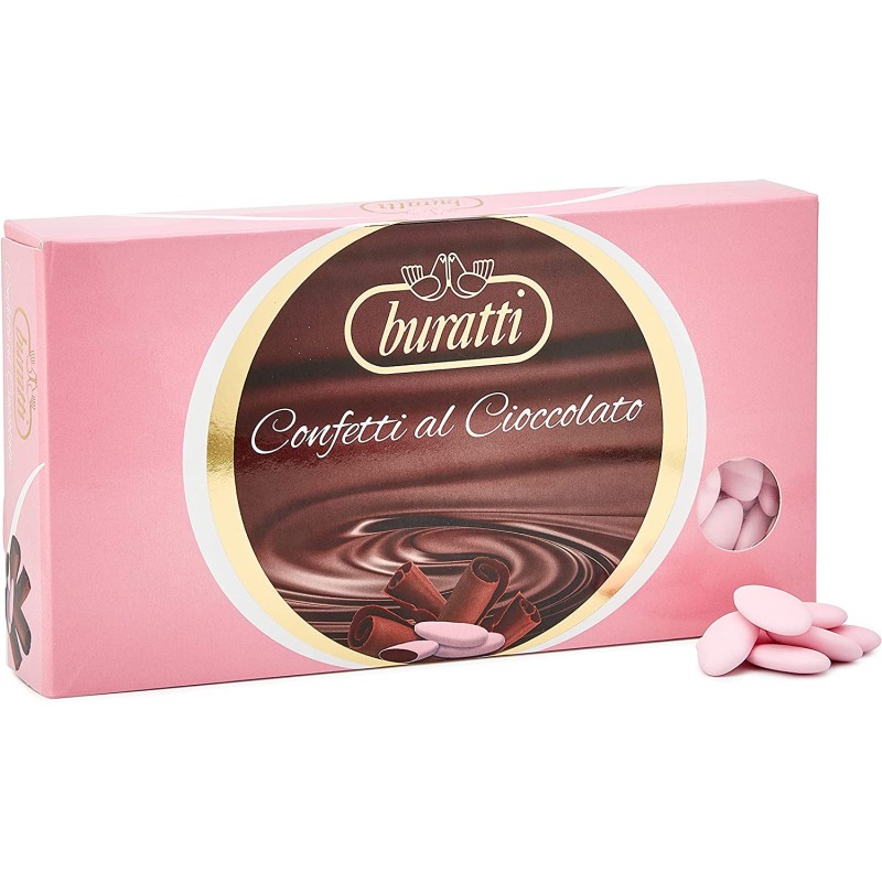 Confetti Buratti al Cioccolato Sfumati di Rosa – dolcincasa