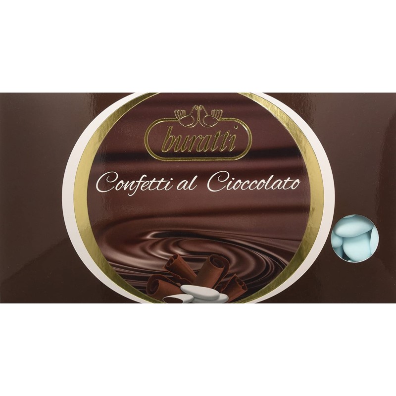 BURATTI Confetti Cioccolato, Azzurro, 1 kg.