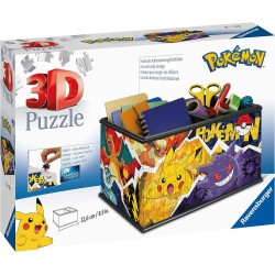 Ravensburger - 3D Puzzle Storage Box Pokémon, 216 Pezzi, 8+ Anni