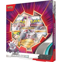 Pokémon - Collezione Annihilape-ex del GCC Pokémon (tre carte promozionali olografiche e quattro buste di espansione), edizione 