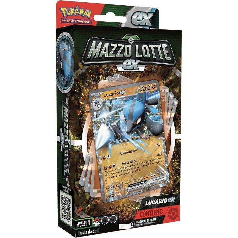 Gamevision - Pokémon Mazzo Lotte EX - Ampharos - Lucario - Uno a Caso - Lingua Italiana (ITA)