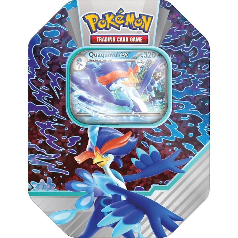 Gamevision - Scatola da Collezione Compagni d’Avventura di Paldea del GCC Pokémon - Quaquaval-ex (una Carta Promozionale Olograf