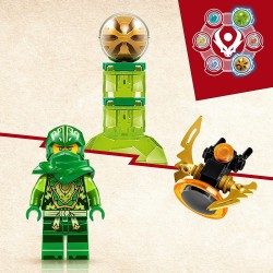 LEGO 71779 NINJAGO Spin Power Dragon di Lloyd, Trottola Giocattolo con Minifigure di Lloyd da Collezione