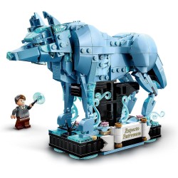 LEGO 76414 Harry Potter Expecto Patronum Set 2 in 1 con Figure Animali del Cervo e del Lupo, Accessorio per Decorazione Camera d