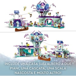 LEGO 43215 Disney La Casa sull Albero Incantata con 13 Mini Bamboline come la Principessa Jasmine, Elsa e Anna, Gioco da Costrui