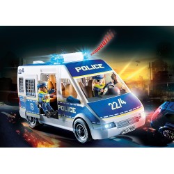 Playmobil City Action 70899 Furgone della Polizia, con Luci e Suoni, Giocattoli per Bambini dai 4 Anni