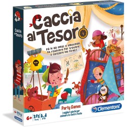 Clementoni - Party Games - Caccia al Tesoro, Gioco da Tavolo, Multicolore, 16153, 6-10 anni