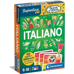 Clementoni - Sapientino Testa Gioco Educativo 6 Anni, Quiz, Flashcards Italiano - Made in Italy, Colore, 16439