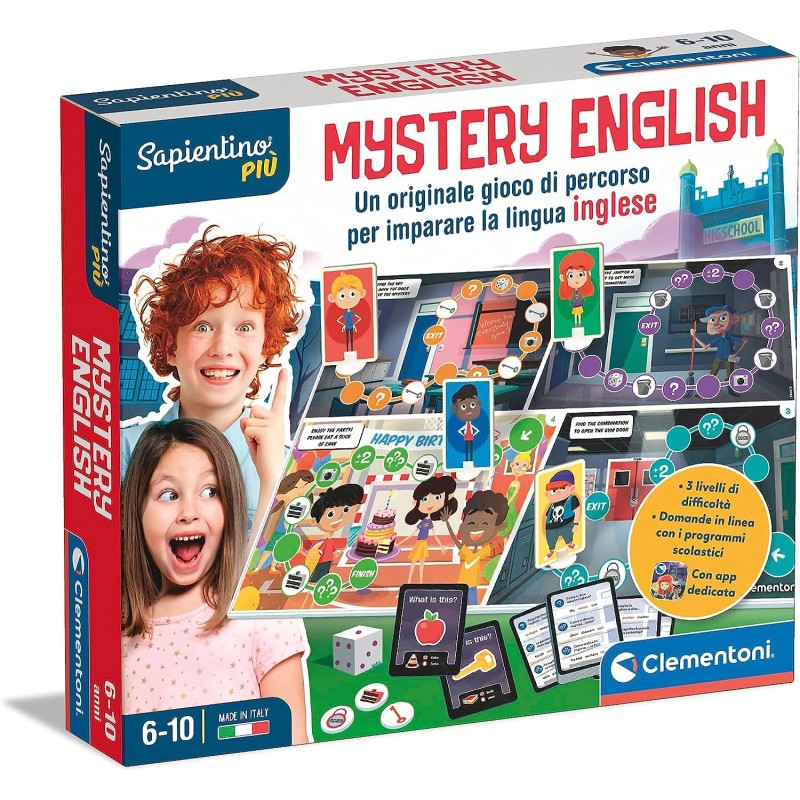 Clementoni - Sapientino più - Mistery English Educativo 6 Anni per