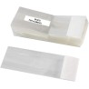 Set 50 Sacchetti Trasparenti in Cellophane Alimentari con Fondo Bianco cm 8x24x5