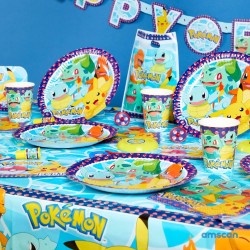 Tovaglia in Plastica per Festa di Compleanno a Tema Pokémon, Pokemon, 1,8 x  1,2