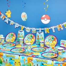 Tovaglia in Plastica per Festa di Compleanno a Tema Pokémon, Pokemon, 1,8 x 1,2 m
