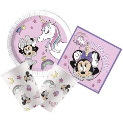 Piatto Carta 23 cm COMPOSTABILE Minnie Unicorn Dreams 8 pz, 5PR90813