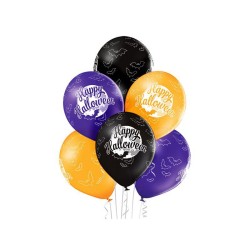 Palloncini in Lattice Happy Halloween Pastel Balloons pz.6