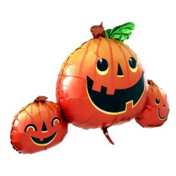 Palloncino SuperShape XL Trio Smiley Pumpkin Halloween 88 x 56 cm