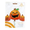 Palloncino SuperShape XL Trio Smiley Pumpkin Halloween 88 x 56 cm